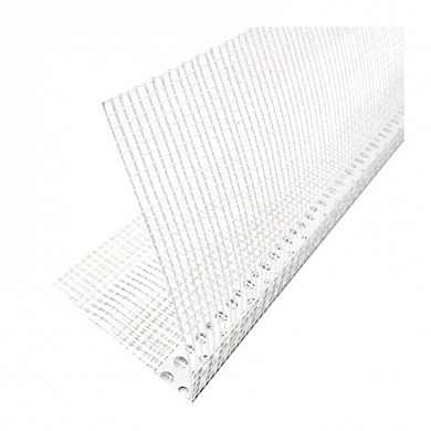 Уголок ПВХ с сеткой, 2,5 м