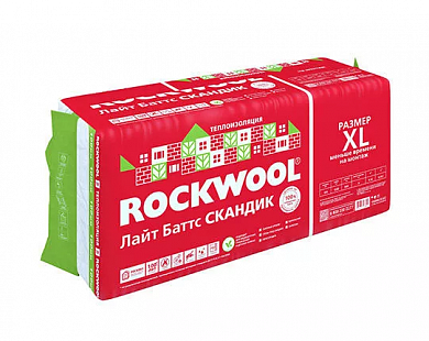 Утеплитель Rockwool Лайт Баттс СКАНДИК XL 150мм(3.6м2, 0.54м3) Базальтовый утеплитель из каменной ваты
