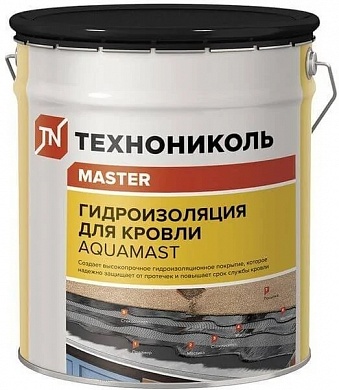 Мастика битумно-резиновая ТЕХНОНИКОЛЬ AquaMast для кровли, 3 кг